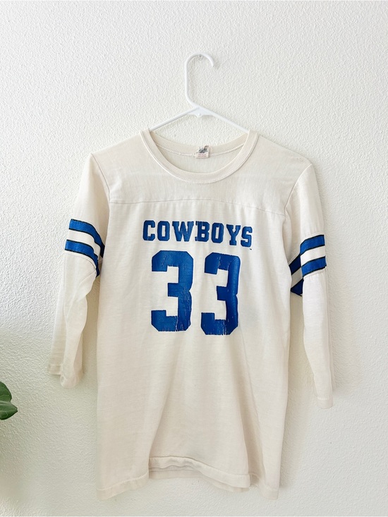 Other - Vintage Sears Roebuck and Co Dallas Cowboys 33 Football Long Sleeve Jersey Tee